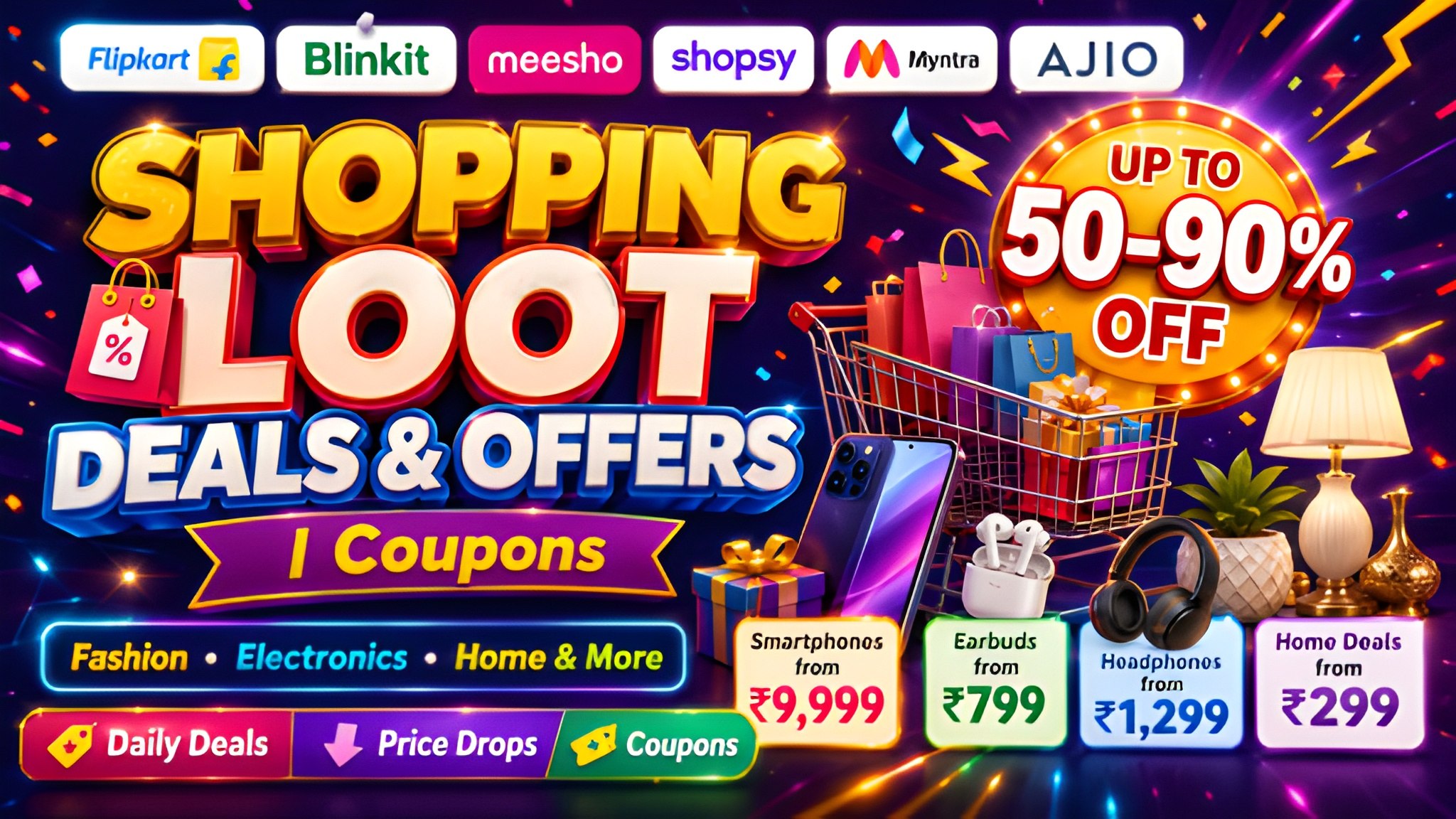 Shopping Loot Deals & Offers | Coupons