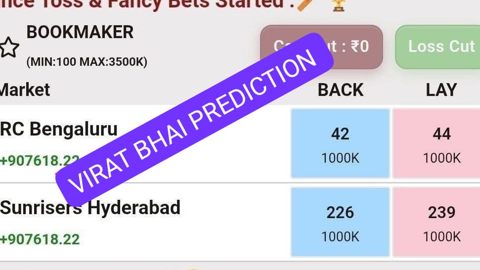 VIRAT BHAI PREDICTION ™