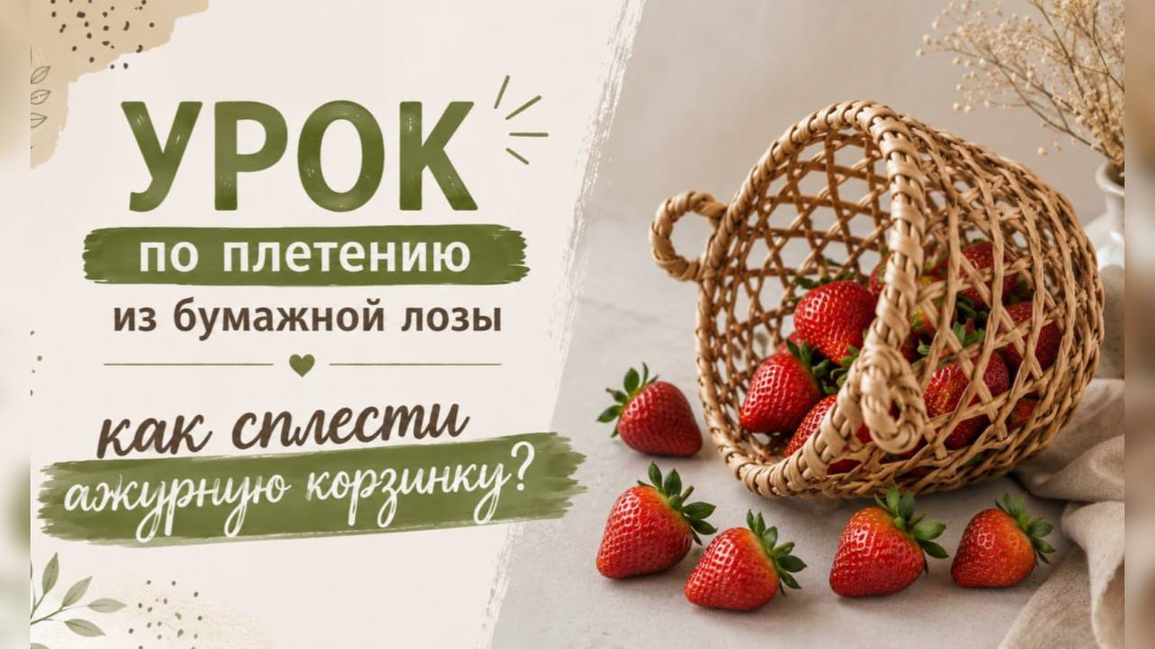 Полина Майорова. Плетение из бумажной лозы