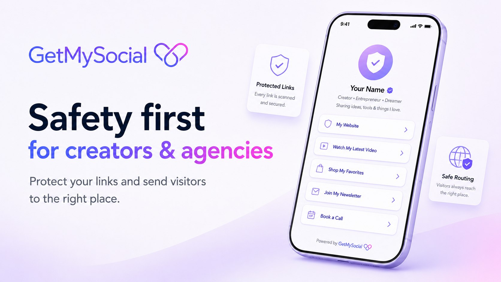 GetMySocial - Smart Bio-Links